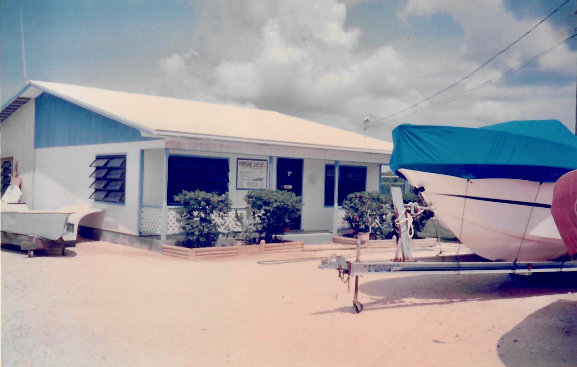 The original Marine Diesel workshop in West Bay, Grand Cayman
